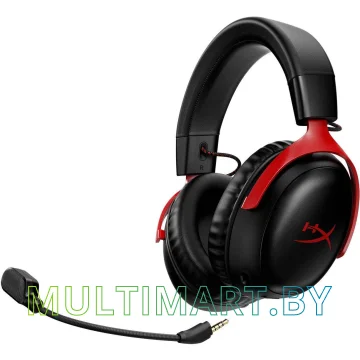 Наушники HyperX Cloud III Wireless (черный/красный) картинка 4